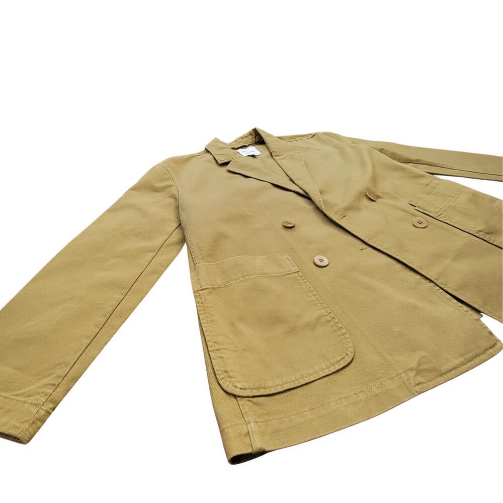 MADEWELL Crossover Blazer (Re)generative Chino Dark Khaki Womens XL Minimalist - Picture 2 of 14